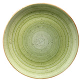 Bonna China Natura dia.10.5"  Round Green Porcelain Plate (Set of 4)
